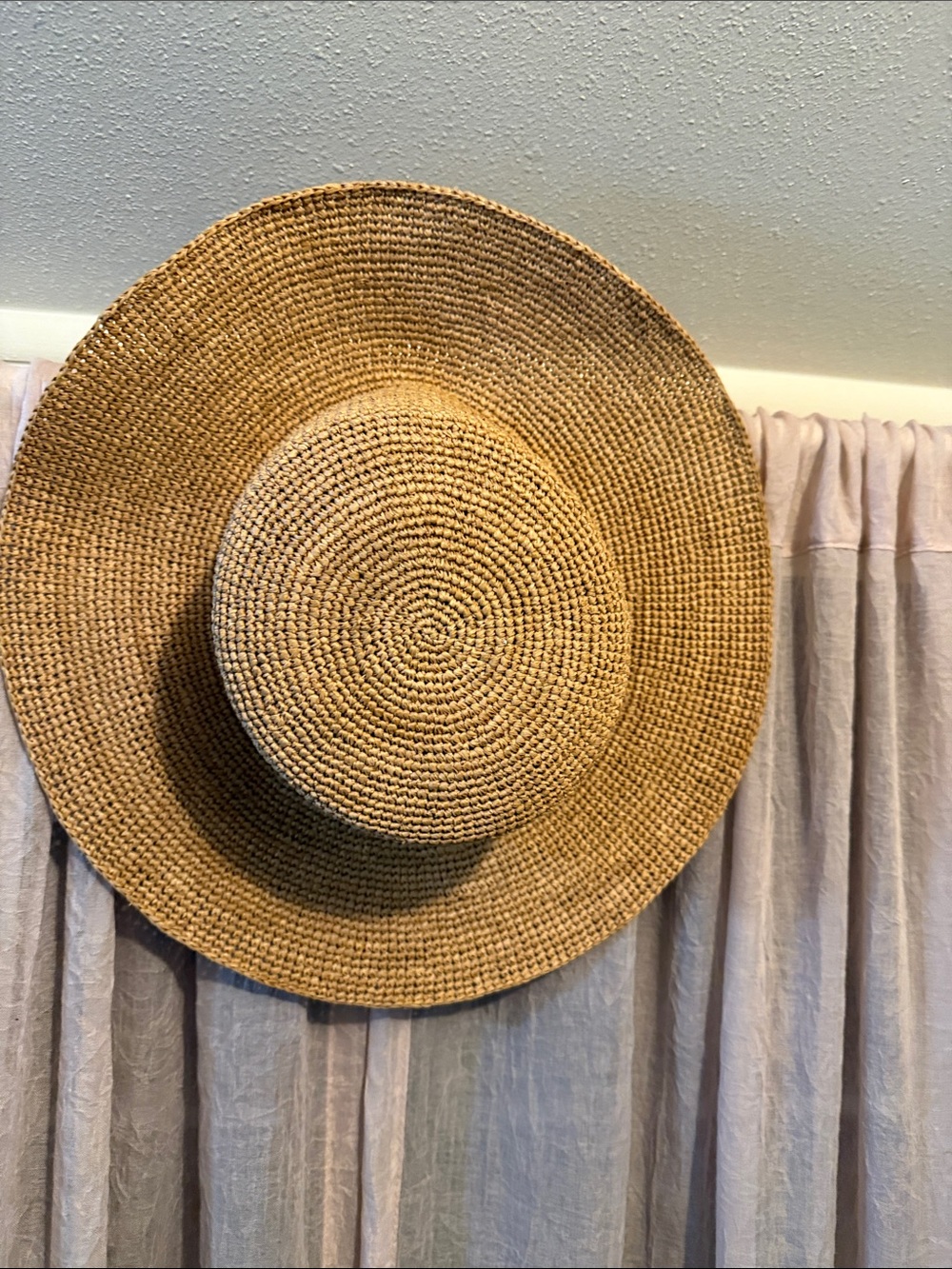 Lack Of Color Wide-Brim Woven Straw Hat - Natural Tan